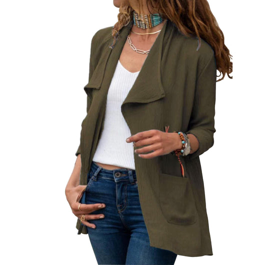 Chaqueta Cardigan Ligera de Manga Larga - Básico Versátil para Todos los Días - Image 10
