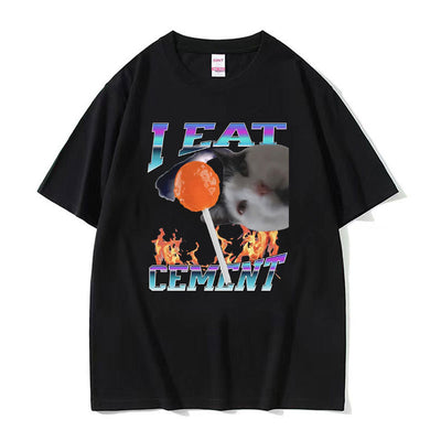 Camiseta Estampada Unisex Cuello Redondo Manga Corta Suelta - Image 17
