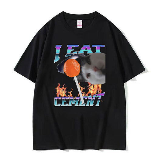 Camiseta Estampada Unisex Cuello Redondo Manga Corta Suelta - Image 17