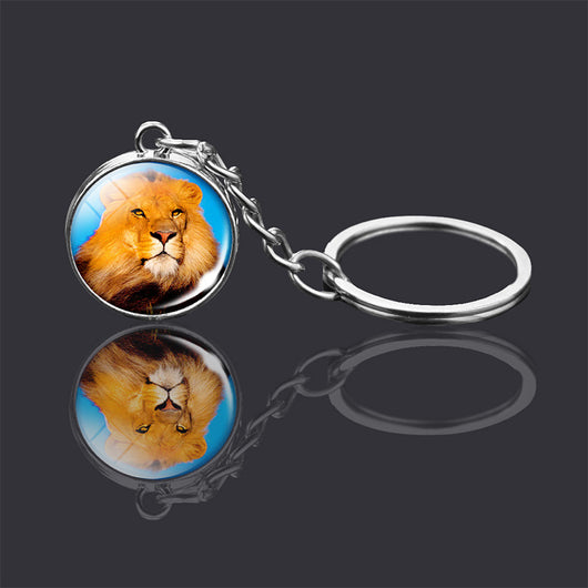 Llavero Esfera de Cristal Doble Cara con Diseño Animal - Image 39