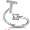 26 Letter English Rings Jewelry Dorado T Opening adjustable