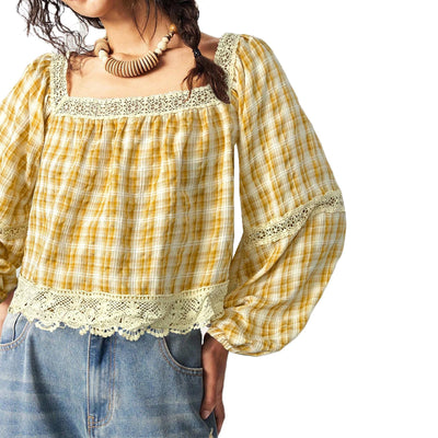Blusa de Encaje Patchwork para Mujer - Image 16