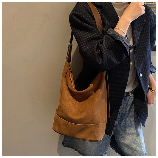 Bolsas Bucket de Ante Vintage para Mujer - Image 15