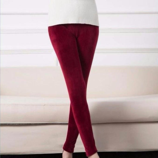 Leggings de Terciopelo Dorado Cintura Alta Súper Elásticos para Mujer - Image 6