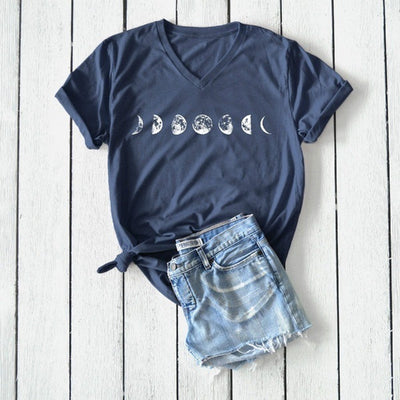 Playera Oversized Luna y Estrellas - Diseño Literario Minimalista - Image 3