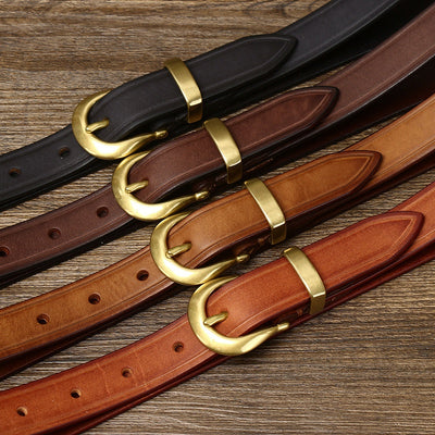 Cinturón de Cuero Genuino para Mujer - Diseño Retro Versátil - Image 10