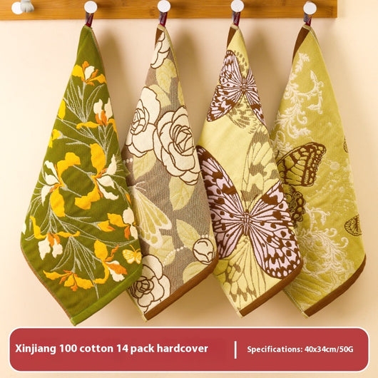Toalla de Mano Colgante de Algodón Suave Estampada - Image 4