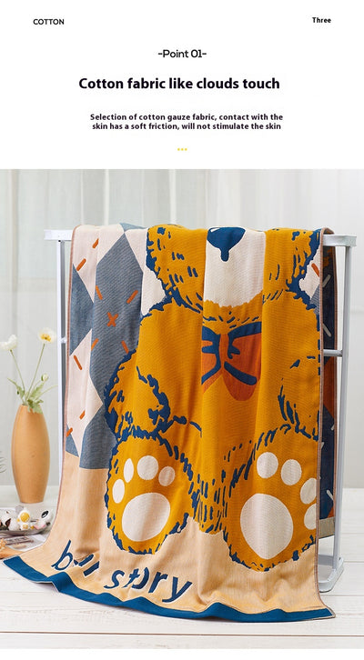 Toalla de Baño Grande de Algodón Gasa Cuádruple - Absorbente y Secado Rápido - Image 14