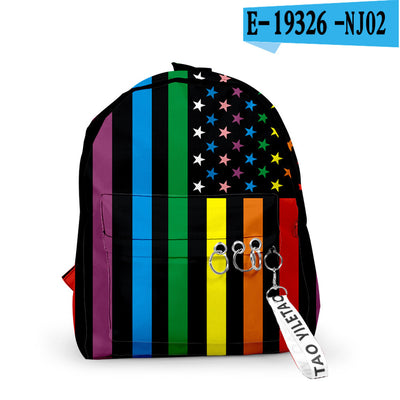 Mochila Escolar Unisex con Impresión 3D Digital - Estilo Moderno para Estudiantes - Image 9