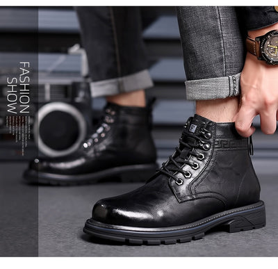 Botas de Trabajo Estilo Británico en Cuero - Calzado Profesional Versátil - Image 25