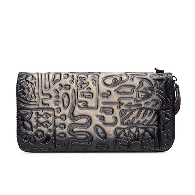 Cartera Clutch Oracle de Cuero Vintage para Mujer - Image 9