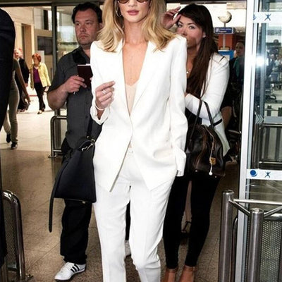 Blazer Blanco Casual Elegante para Mujer - Image 3