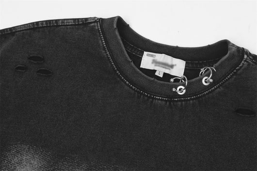 Camiseta Punk con Estampado de Letras para Hombre - Image 17