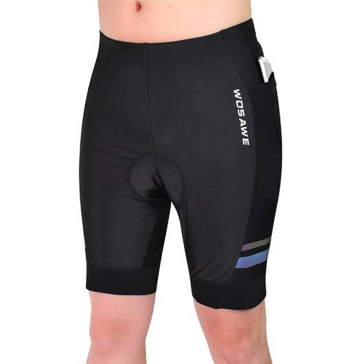 Pantalones Capri Transpirables de Punto Cinco con Cojín de Silicona - Image 10
