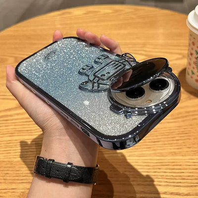 Funda Astronauta Brillo con Soporte de Cámara para iPhone 14, 13, 12, 11 Pro Max - Protección Invisible - Image 30