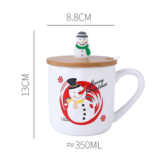 Taza de Cerámica con Tapa de Madera y Cuchara - Image 4