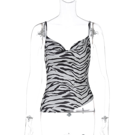 Top Camisola Escotado con Estampado y Cuello Halter - Image 6