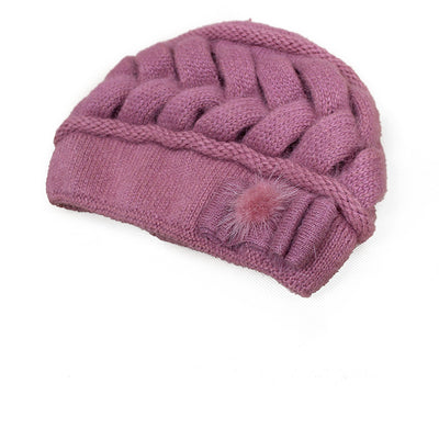 Gorro Invierno Mujer Doble Capa Lana Conejo - Abrigo Cálido y Elegante - Image 14