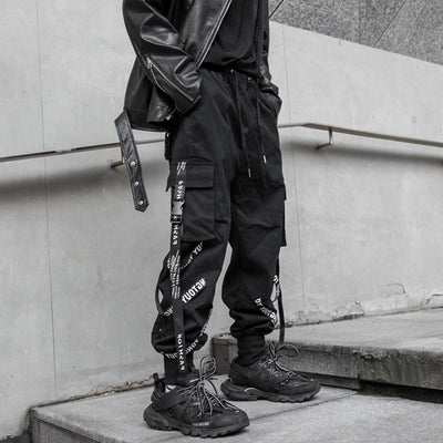 Overol Holgado Dia Blo Tie Streamer - Pantalón Hip-Hop Tendencia Coreana - Image 10