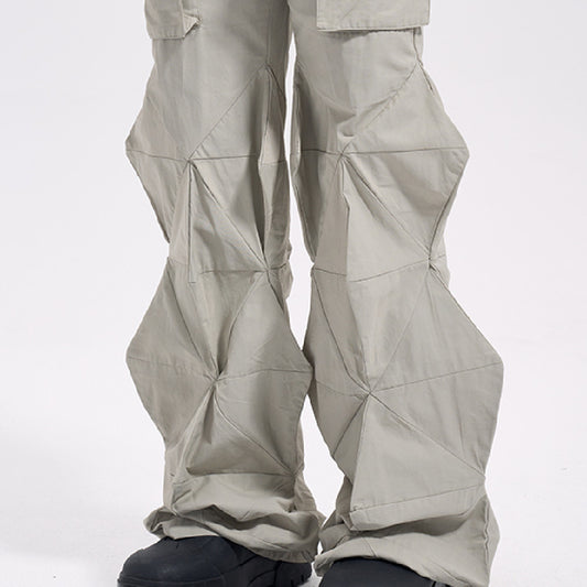 Pantalones Sueltos Acampanados con Diamantes para Hombre - Image 2