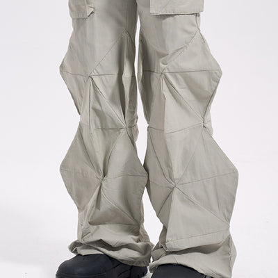 Pantalones Sueltos Acampanados con Diamantes para Hombre - Image 2