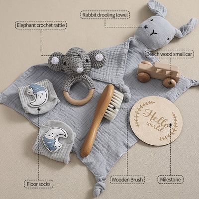 Conjunto de Baño Confort Bebé: Toalla con Sonajero Conejo - Image 2