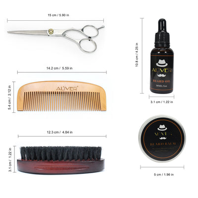 Kit Completo de Cuidado y Peinado de Barba para Hombres - Image 15