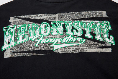 Camiseta Hip Hop Urbana con Estampado Cartoon Desgastado para Hombre - Image 20