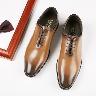 Zapatos Formales de Cuero Pulido a Mano - Calzado Ejecutivo con Cordones para Caballeros - Image 12