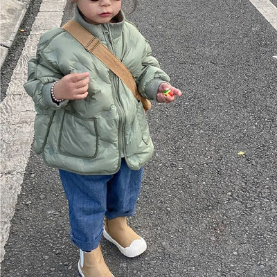 Abrigo Infantil Acolchado Cálido de Algodón para Invierno - Image 6