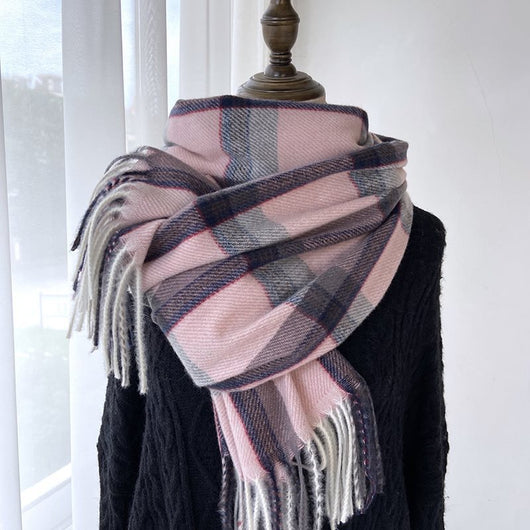 Bufanda Cuadros Mujer - Abrigo Otoño e Invierno - Image 8