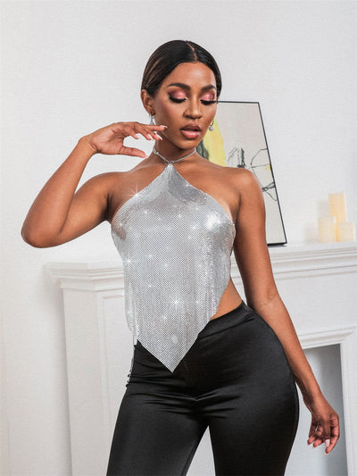Top Halter Lentejuelas Metal Sexy para Mujer - Diseño Exclusivo - Image 14
