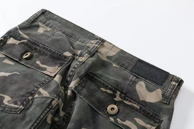 Pantalones Cargo Slim Camuflaje con Bolsillos Funcionales - Image 12