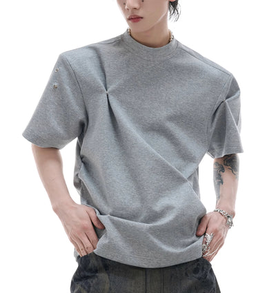 Blusa Plisada con Diseño Deconstruido y Hombro Descubierto - Image 5
