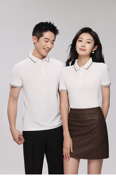 Polo de Verano Unisex con Encaje en Solapa de Algodón Premium - Image 21