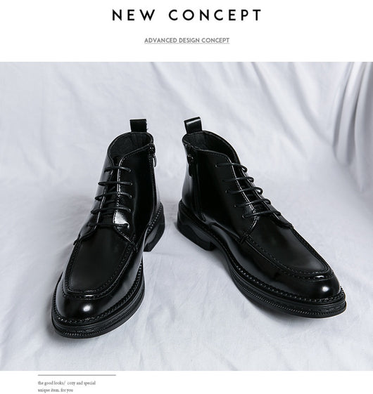 Botas Martin Altas de Invierno para Hombre - Estilo Británico Versátil - Image 12