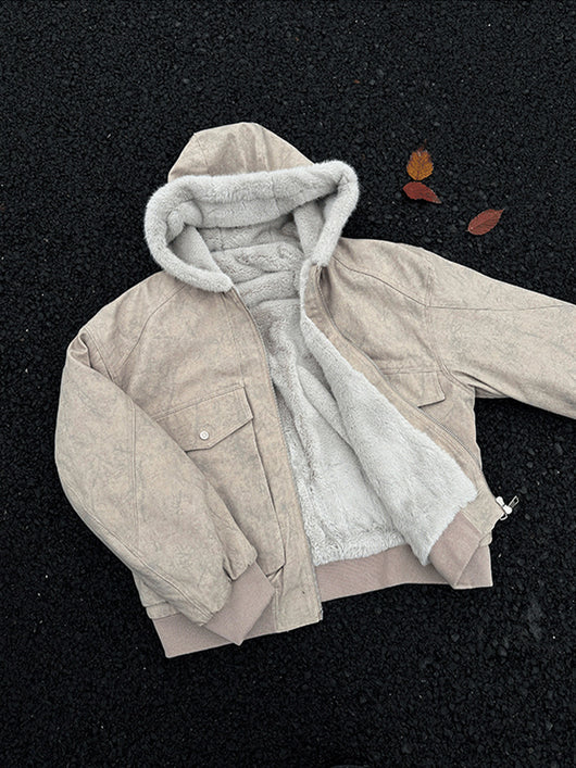 Chaqueta Acolchada de Algodón con Textura Mármol - Estilo Retro para Invierno - Image 14