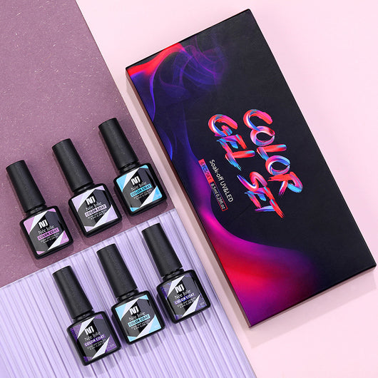 Set de Esmaltes de Gel Japonés 6 Botellas 8ml - Manicura Profesional