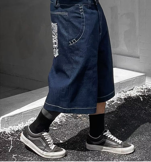 Shorts de Mezclilla Holgados para Hombre - Estilo Costa Oeste Estadounidense - Image 11