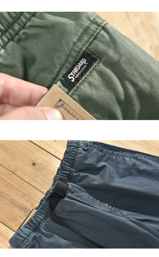 Pantalones Cortos de Trabajo Casual en Algodón para Hombre - Image 19