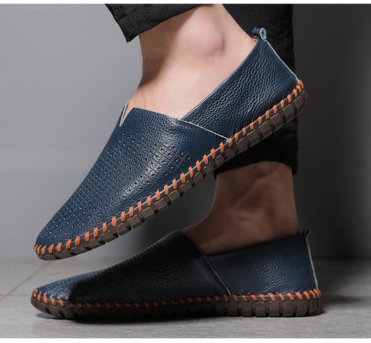 Mocasín de Cuero Gommino con Capas para Hombre - Image 14