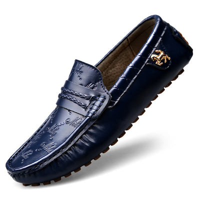 Mocasines de Cuero Auténtico Talla Grande para Conducir Hombre - Image 13