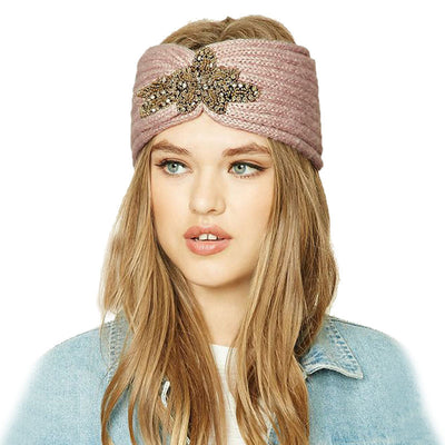 Banda para Cabello de Lana Tejida con Diamantes Hexagonales - Image 16