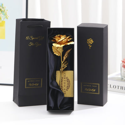 Rosa Dorada con Lámina de Oro - Regalo Creativo Perfecto para Niñas - Image 8