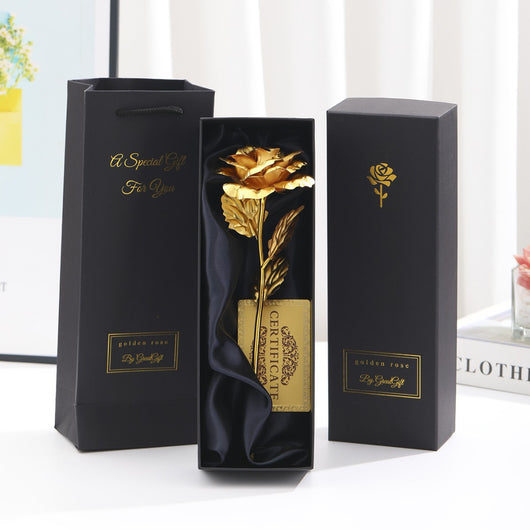 Rosa Dorada con Lámina de Oro - Regalo Creativo Perfecto para Niñas - Image 8