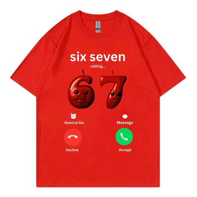 Playera 67 Llamando - Diseño Cómico Unisex - Image 6