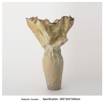 Florero de Cerámica Vintage Wabi-Sabi con Diseño Artesanal Texturizado - Image 14