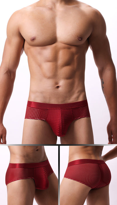Calzoncillos Tipo Boxer de Malla Cintura Baja para Hombre - Image 63