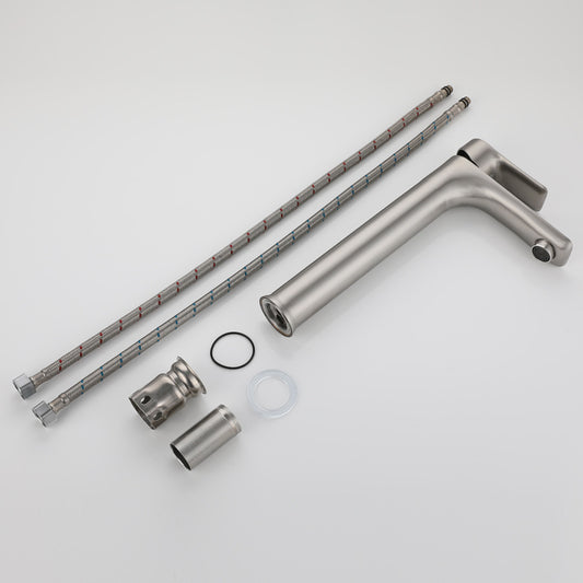 Grifo Monomando Acero Inoxidable 304 para Lavamanos - Agua Fría y Caliente - Image 2