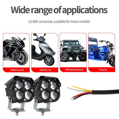 Faro Auxiliar LED 3 Pulgadas para Moto y Vehículos Eléctricos - Image 5